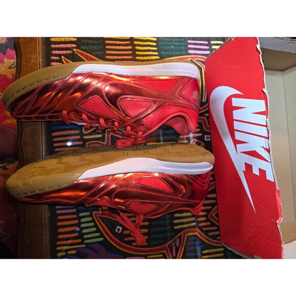 Nike Gato LV8 Metallic Crimson Indoor Soccer Futsal Shoes Mens 11 IB3566-600